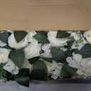 4PCS Candle Rings, Floral Candle Wreath Rings, Silk Roses Hydrangea Flowers Candle Wreaths Rings for Table Centerpieces Wedding Valentine's Day Party Decor (Cream White)