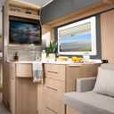 Camper Window - 27.6' W X 11.8' H, Shade & Screen, Push Window with Trim Kit for RV Caravan Trailer