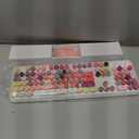 FOPETT Wireless Keyboard and Mouse Sets,Reliable 2.4 GHz Connectivity for PC,Laptop,Smart TV and More (White Colorful)