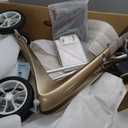 byACRE Carbon Ultralight Rollator Walker - World's Lightest Carbon Rollator - Only 10.6 lbs | Indoor and Outdoor Use | Foldable with seat and Easy to Travel with (Champagne Gold, Wide Track) | World's Lightest Carbon Rollator Walker with Seat for Seniors, Foldable Mobility Aid, Indoor and Outdoor Use