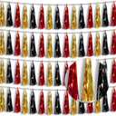 4P Red-Black Gold Foil Fringe Tassel Banner Garland Metallic Tinsel Streamers Wall Hanging Curtain Backdrop Banners for Parade Floats, 2025 Graduation Decorations, Baby Bridal Shower Party Decoration