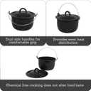 MIRRO 3.0qt Enamel Convex Kettle, Black