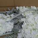 16Pcs White Delphinium Artificial Flowers 33.5'' Long Stem Silk Larkspur Flowers Bulk Faux Silk Flowers for Tall Vase Wedding Table Centerpieces Home Garden Outdoor DecorWhite