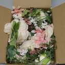 6 Ft Artificial Peony Garland with Mixed Peony Flowers and Green Leaves for Wedding Dining Table Home Party Decor