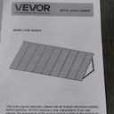 VEVOR Fixed Metal Awning 104 x 36 in, Window Awning Door Canopy, Stable Triangle Steel Frame Awnings for Doors Exterior Rain, Snow & Sunlight Protection for Door Entrance, Windows, Porches, Balconies