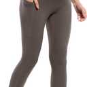 POSHDIVAH Maternity Workout Leggings with Pockets Ultra Soft Yoga Pants (S)