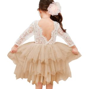 Topmaker Backless A-line Lace Back Flower Girl Dress Size 140