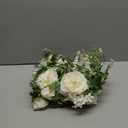 DearHouse 2Pack Artificial Peony Flower Garland - Silk Peony Garland with White Flowers for Wedding Party Table Decoration,6ft/Strand