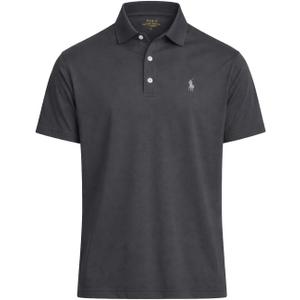 Polo Ralph Lauren Mens Performance Polo Shirts (Large, Rl Black Marble Heather)