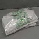 LainNeala Plastic Bags, 300 Count T Shirt Bags, Plastic Bags With Handles For Shopping, White Plastic Grocery Bag For Small Business (11"x 6"x 21"), Recyclable
