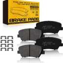 TOVASTY 4PCS Front Brake Pads Premium Carbon Ceramic Pad Compatible with Hyundai Santa Fe Sport 2017-2018, Compatible with Kia Sorento 2016-2020