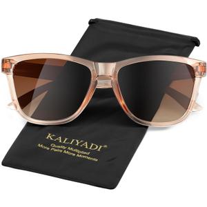 KALIYADI Womens-Sunglasses Polarized Sunglasses Womens: Retro Trendy Sun Glasses with UV400 Protection for Travel Driving
