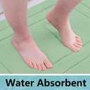 Arotive Memory Foam Bathroom Rug Mat 47x24, Ultra Soft and Absorbent Bath Mat, Machine Wash Dry, Comfortable Bath Rug Carpet for Bathroom Floor, Tub and Shower, Sage Green