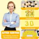 4FT Marquee Light Up 30 Numbers,Glitter Gold Giant Marquee Mosaic Frame Light Up Number for 30th Birthday Party Decorations Mosaic Number 30,DIY Frame Pre-Cut Foam Board Kit