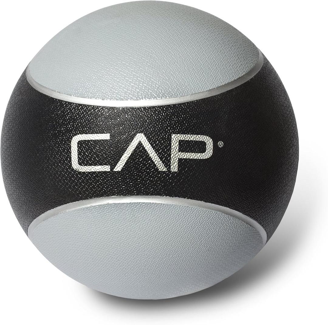 CAP Barbell Rubber Medicine Ball, 12 lb, Gray