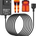 5V2A Heated Vest Heated Jacket USB Wall Charger Wire Connection Cables Wall Chargers Plug Power Supplies with Male USB Plug for Heated Apparel Clothing for Home Office Maintains Lasting Warmth(6.56ft)