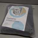 Transparent Insulated Door Curtain, Magnetic Thermal Door Cover Screen Door Self-Closing Privacy Magnetic Screen Door Hands Free for Kitchen, Bedroom, Air Conditioner Room, Fits Doors up to 14x9
