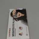 Unscented Weighted Eye Pillow for Yoga, Microwavable Moist Heat Eye Compress Mask with Washable Cover for Relaxation, Sleeping, Meditation, Yoga, Spa, Migraine Relief (Gray (No Scent Added))