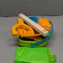Collapsible Beach Sand Toys for Kids Toddlers, Collapsible Sand Bucket with Sifter Shovels Set with Mesh Bag and Sand Molds, Travel Beach Sandbox Toys for Boys Girls 3 4 5 6 7 8 9 10