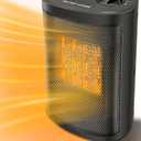 Space Heater-Portable Heater 1500W, Ceramic Space Heaters Indoor Use-Small Heater with Thermostat for Office Under Desk Quiet
