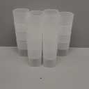 30 Pack Pen Holder Pen Cups for Desk Organizers and Storage Stationery Plastic Matte Pencil Holder Cups Ins Style Transparent for Office School Home Supplies