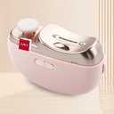 Electric Nail Clipper with LED Light - 3in1 Baby Nail Trimmer Electric for Finger, Automatic Electric Nail Clipper with Polishing, Gift for Adult and for Senior, Pink