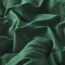 Codi Emerald Green King Comforter Set - Boho Chic Bedding with Elegant Pom Fringe, Soft Washed Microfiber 3pc Luxury Set, Lightweight & Breathable for Master Bedroom, 1 Comforter & 2 Pillow Shams