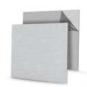 Blulu 2 Pcs Aluminum Composite Panel, 1/4" Thick Rectangle Aluminum Sheet for Industry Crafting Handcraft DIY Projects(Brushed Silver,24"x24")
