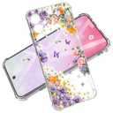 for Samsung Galaxy S24 FE Case 5G 6.7", [10FT Military Grade Drop Test] Marble Planet Soft Slim TPU Protective Shockproof Phone Case Cover (Purple Sweetheart)