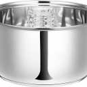 304 Stainless Steel Rice Cooker Inner Pot, Inner Bowl, Non-stick Replacement Pot, Durable & Universal Fit for Multi-cookers, Even Heating for Delicious Rice(2 L) (2.1 Quarts)
