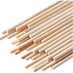 HOPELF 50PCS Bamboo Dowel Rods - 1/4 x 12 Inch, Assorted Hardwood Sticks for Crafts, Cake Dowels & DIY Projects