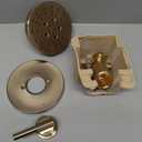 Delta Nicoli 14 Series H2Okinetic Shower Faucet Set, Brushed Gold Shower Head and Handle Set, Valve Trim Kit, Champagne Bronze 142749-CZ (Shower Valve Included)