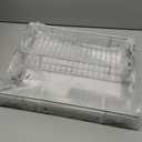 OCG Under Sink Cabinet Organizer Two Tier Pull Out Shelf (14.75W x 17D), Under Sink Sliding Shelf for Kitchen Bathroom Cabinet 2 Tier Chrome