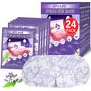 XPCARE 24 Pack Steam Eye Masks for Dry Eyes, Self Heated Steam Warm Eye Mask, Disposable Heated Eye Mask for Dark Circles, Puffy Eyes, Relief Stress Eye Fatigue（Lavender）