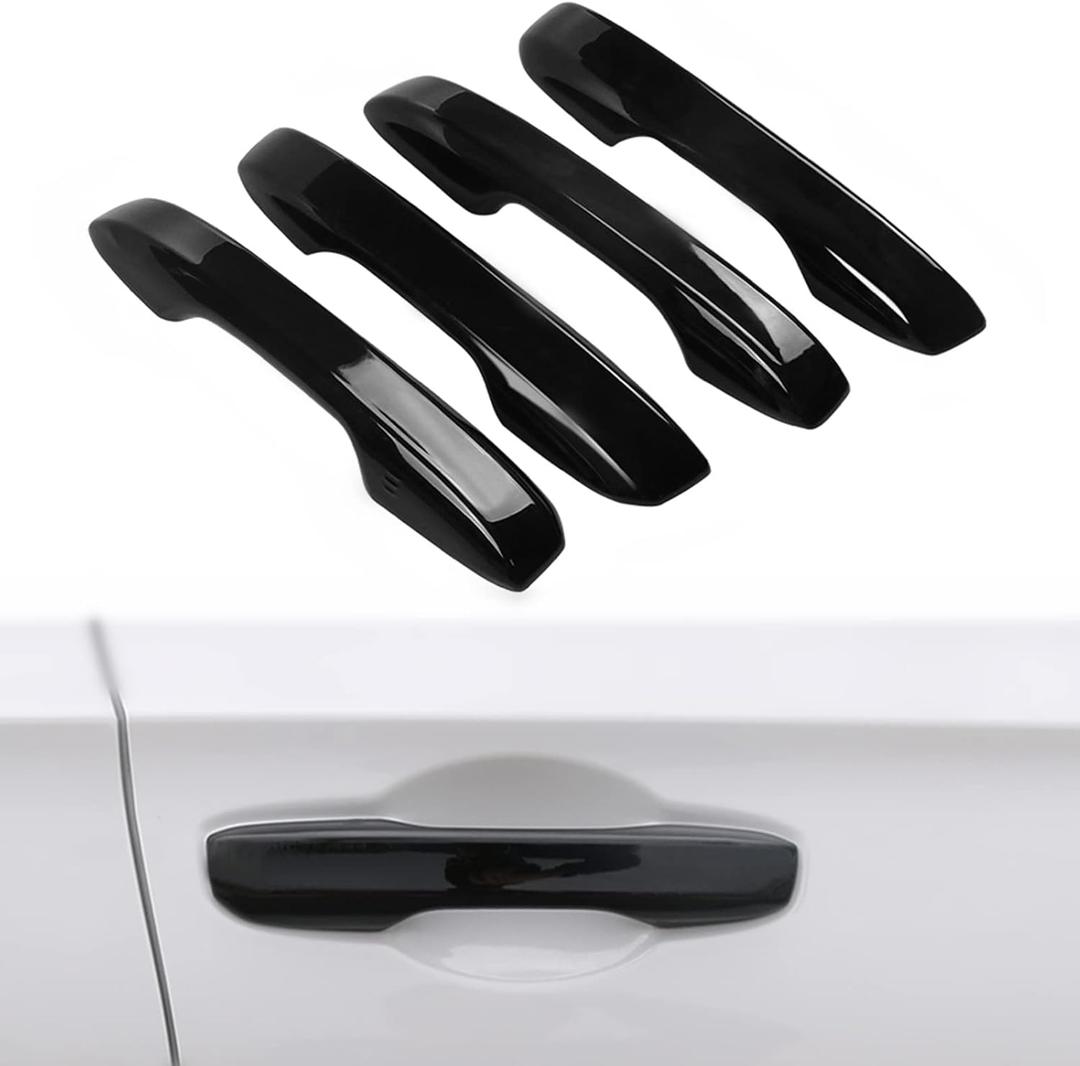 Door Handle Cover Exterior Decoration for Honda Civic 2022 2023 2024 2025, Accord 2023 2024 2025, CR-V 2023 2024 2025, for Acura Integra 2023 2024 2025 with Auto Lock - Glossy Black