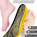 4D Cloud Soles Insoles for Women and Kids,Soft Shock Absorption Massage Sports Shoe Inserts, Arch Support Memory Foam Insole (Black, S Women 8.5)