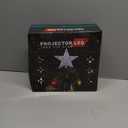 Christmas Tree Topper Projector Lights with 6 Projection Modes, Sliver Star Christmas Tree Topper with Built-in LED Projector, Dynamic Projection for Christmas Party Holiday Decoration