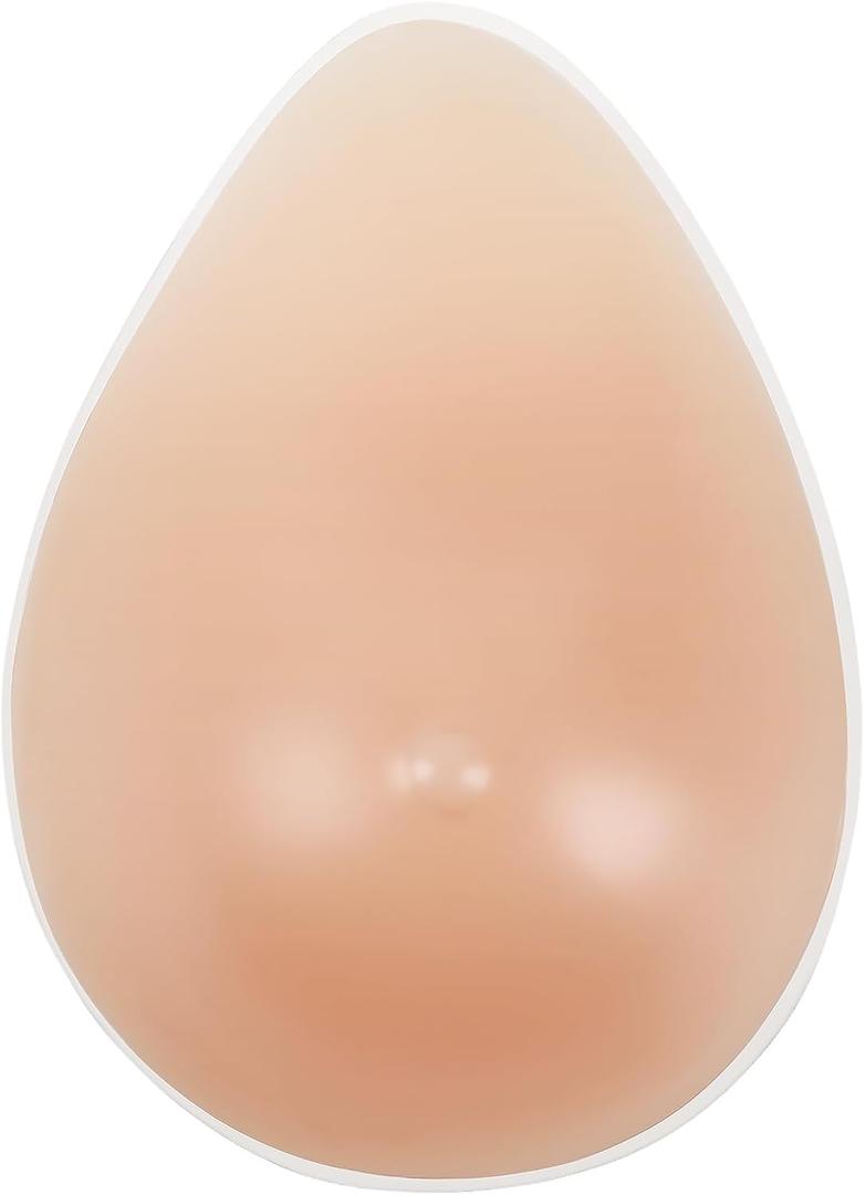 Vollence One Piece Teardrop Silicone Breast Forms Mastectomy Fake Boobs Bra Enhancer Inserts Concave Bra Pads