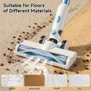 Cordless Vacuum Cleaner for Home - Lightweight, Stick Vacuum Clean with Rechargeable Battery, Max 45Mins Runtime, 8 in 1 Handheld Vacuum for Hardfloor & Carpets Pet Hair, Blue&White