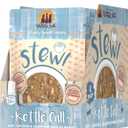 Weruva Classic Cat Stews!, Kettle Call with Beef, Chicken & Salmon in Gravy, 3oz Pouch (Pack of 12) (EXP 08/26/26)