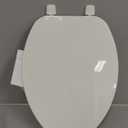 Bemis 170 Durable Plastic Toilet Seat, Elongated, White