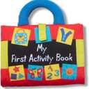 Melissa & Doug Ks Kids My First Activity Book 8-Page Soft Book for Babies and Toddlers Early Learning Developmental Plush Soft Activity for Babies and Toddlers