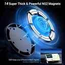 PROfezzion CD Slot & Vent Clip Combo Magnetic Phone Holder Compatible with MagSafe on Car CD Player Slot or Air Vent for iPhone 17 16 15 14 13 12 Pro Max Plus, Mag-Safe Case & All Phones