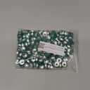 uxcell 13mm Flip Off Caps, 200PCS Burr-Free Flip Off Top Caps Seals Flip Off Aluminum Plastic Vial Flip Off Seals Caps Cover for Glass Vial Bottles, Green/Silver