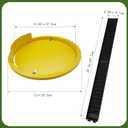 Bucket Lid Mouse Trap Metal 5 Gallon Bucket lid,Strong Metal Material That Cannot be Bitten, auto Reset, (1pack) (Black yellow)