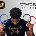 Twist It Up Comb (Red Desires) - Alternative to Hair Sponges, Creates Curls and Twists for Black Men, Tennis Racket Design