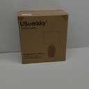 24.5" Vintage Ceramic Table Lamp - Single Farmhouse Rustic Bedside Lamp with Natural Textured Finish, Nightstand Lamps for Living Room, Bedroom, End Table, Office White