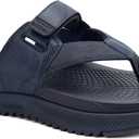 ONCAI Mens Orthopedic Flip Flops Men's Walking Sandals with Arch Support Sport Recovery Sandal for Man size 7-14 (11, Darkblue)