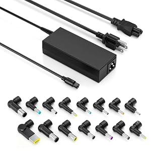 90W Universal Laptop Charger AC Adapter Compatible with Lenovo HP Dell ASUS Acer Samsung Sony Fujitsu Toshiba IBM Gateway Notebook Ultrabook Chromebook Latitude, Inspiron Pavilion Series