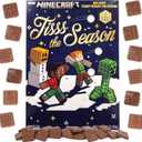 2025 Minecraft Christmas Advent Calendar, 24 Day Holiday Countdown, Chocolate Candy Inside, 1.76 Ounce